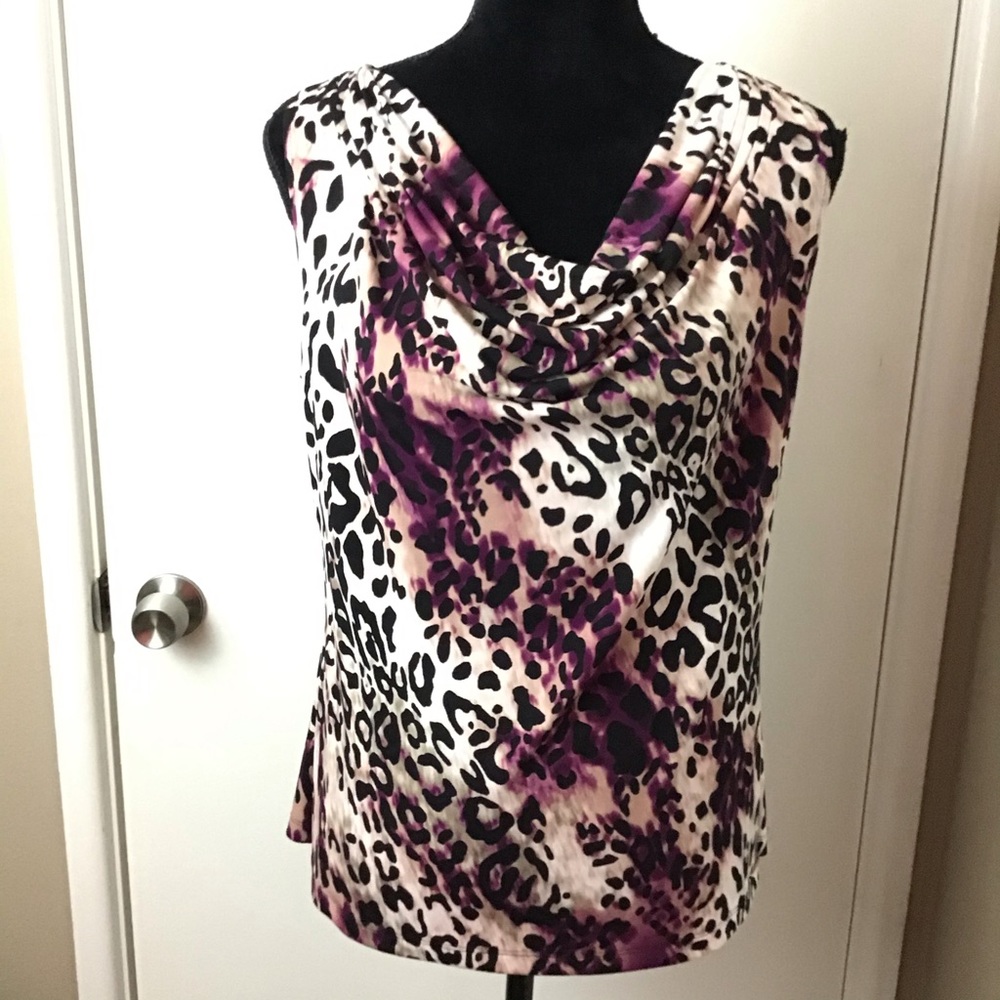 Calvin Klein Multicolored Drape Neck New Condition